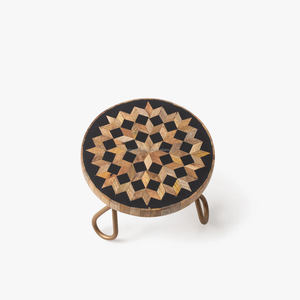 ขาตั้งเค้กไม้ธรรมชาติ fwe ทำจากเรซิ่นดีไซน์รังผึ้งพร้อมขาโลหะแข็งแรงสำหรับงานแต่งงานงานปาร์ตี้ใช้ในบ้านโดย fwe - Product Image 6