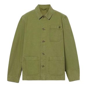 Chaqueta de trabajo vintage al por mayor estilo Detroit para hombre, de lona 100% algodón de alto gramaje, con logotipo frontal y diseño de cuello personalizados. - Product Image 2