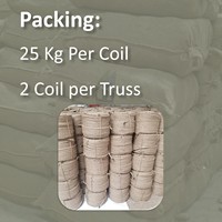 Cuerda de Yute Natural de 24 mm, Calidad CB, 100% Tossa, Cuerda de Yute Trenzada de Alta Resistencia, Venta al por Mayor, Goodman Global Bangladesh