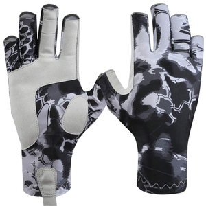 Gants de pêche personnalisés en gros, durables, à séchage rapide, avec protection UV, pour les applications marines et de pêche en plein air - Product Image 1