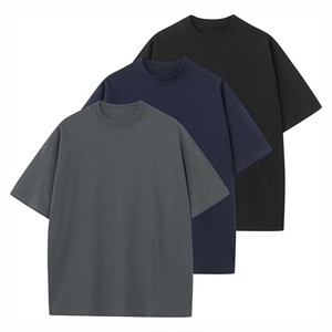 <b>Men's</b> Oversized O-Neck T-Shirt 100% Cotton Letter Pattern Casual Worsted Fabric <b>Short</b> Sleeve Loose Fit - Product Image 2