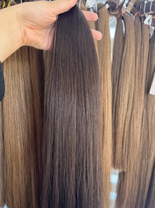 Extensiones de Cabello Humano con Reflejos Ceniza Más Vendidas, Cabello Virgen Premium, Suave y Elegante, para Uso en Salón, Disponible para la Venta - Product Image 3