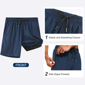 Adjustable Waistband Slim Fit Swim <b>Trunk</b> Short For <b>Men's</b> Lightweight Stretch Fabric Breathable Swim <b>Trunk</b> Short For <b>Men's</b> - Product Image 6