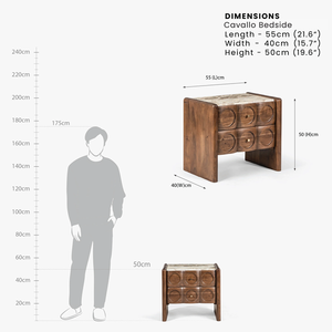 Mesita de Noche Moderna de Madera con Tapa de Mármol, Mueble de Almacenamiento Independiente para Dormitorio, Mesa Auxiliar para Sala de Estar u Oficina en Casa - Product Image 6