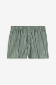 2024 haute qualité 100% coton Super confortable taille moyenne respirant OEM sous-vêtements hommes tissé Boxer Shorts personnalisé couleur Logo - Product Image 2