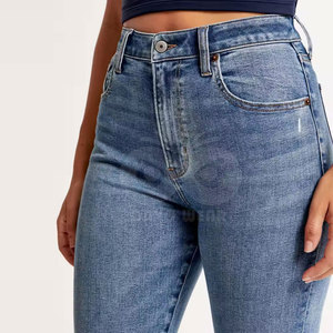 Último Diseño, Servicio OEM, Pantalones Vaqueros para Mujer, Cómodos, Transpirables, de Primera Calidad - Product Image 6