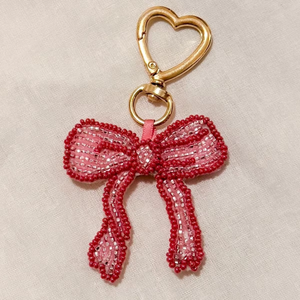 Chic Animal Embroidery Seed Beaded Keychain Lightweight Keyring Cutest Charm For Key <b>Bag</b> Gift Ethnic Key Holder Statement Piece - Product Image 2