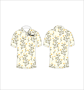 Polo pour homme à imprimé botanique, manches courtes, décontracté, été, golf, léger, col classique, chemise tendance - Product Image 4