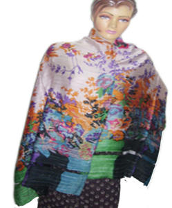 Bufandas Largas a Cuadros de Poliéster 100% Seda para Mujer, Elegantes y Lujosas, con Bordado, Pañuelo para la Cabeza, Moda de Primavera - Product Image 3