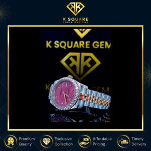 Reloj de Lujo de Diseño Premium, Analógico, de Acero Inoxidable, Automático, de Cuarzo, Resistente al Agua VVS, con Cristal de Zafiro y Diamantes - Product Image 4