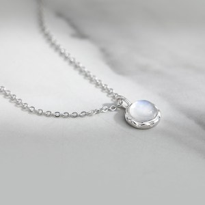 จี้ลาร์ิมา มูนสโตน เงินแท้ 925 สร้อยคอพลอยธรรมชาติ เครื่องประดับสำหรับผู้หญิง ของขวัญ ขายส่ง - Product Image 5