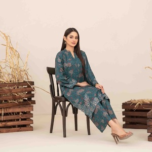 <span class=keywords><strong>EMEL</strong></span> Mujer Hermosa 3 piezas Lino Salwar Kameez Ready-Made Daily Party Wear Diseño indio y pakistaní - Product Image 4