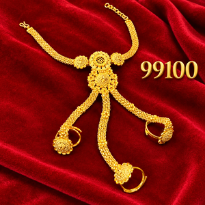 Juego de Joyería Nupcial Tradicional MOLL JEWELLERS 99100 con Circonitas, Diseño de Constelación, Anillos para Mujer, Accesorios de Boda, Oro de 24K - Product Image 1
