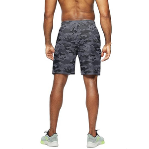 Shorts de sport gris camouflage pour homme, séchage rapide, avec poche cachée pour téléphone - Product Image 4