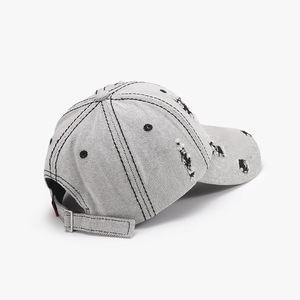 Gorra de Béisbol Vaquera de Alta Calidad con Logotipo Personalizado, Lavada y Desgastada, 100% Algodón, 6 Paneles, Visera Bordada, Estilo Cowboy Clásico - Product Image 3