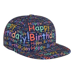 Gorra Snapback con Estampado de Feliz Cumpleaños, Ajustable, Unisex, de 6 Paneles, de Malla, Informal, para Fiestas, Estilo para las Cuatro Estaciones - Product Image 2