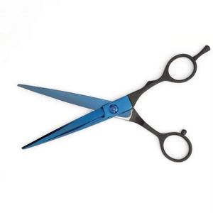 Ciseaux de coiffure professionnels, lame en acier inoxydable, manche en plastique noir, manche long, pour droitiers, pour salon de coiffure - Product Image 2