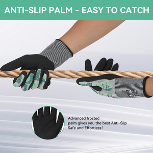 Gants de travail anti-coupures, anti-dérapants, résistants à l'abrasion, avec protection des jointures en TPR, pour la construction et l'industrie. - Product Image 4