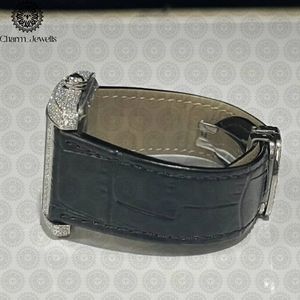 Reloj de Lujo para Mujer Charm_Jewells, 38 mm, Redondo, Analógico, de Cuarzo, con Correa de Acero Inoxidable, Esfera de Cristal de Zafiro y Bisel de Diamantes - Product Image 4