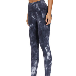 High Waist Tie Dye <b>Leggings</b> Full Length Stretch Knitted Sporty Women's Yoga Pants - Product Image 2
