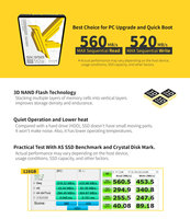 ألعاب SSD SATA3 الداخلية 1 كينجسمان لأجهزة الكمبيوتر المحمول المكتبية