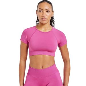 Haut court extensible pour femme – Idéal pour le fitness, le yoga, la gym et l'entraînement sportif – Respirant et confortable - Product Image 3