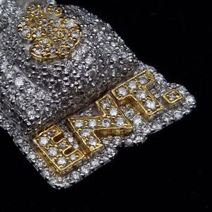 Luxury VVS Mossanite Diamond <b>Pendant</b> Iced Out Hiphop Jewelry Two Tone <b>Initial</b> Letter 925 Sliver Hiphop Custom Moissanite <b>Pendant</b> - Product Image 4