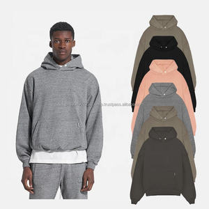 Personnalisé Top Qualité Sérigraphie Bouffante Fermeture Éclair Double Fermeture Éclair À Capuche Polaire Coton Français Terry Sans Cordes Sweat À Capuche Surdimensionné Hommes Hoodies - Product Image 4