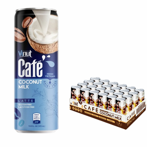Café Negro Helado Instantáneo Vinut, Lata de Aluminio de 330 ml, Puro y Natural, 10 Brix, Bajo en Calorías, Distribuidor Mayorista, Importador - Product Image 1