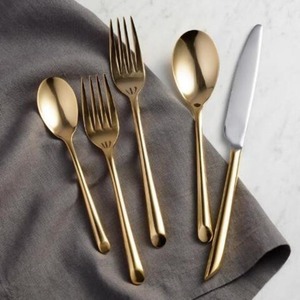 Ensemble de couverts en métal à finition miroir de qualité supérieure pour la décoration de table de réception de mariage, de restaurant et de buffet - Product Image 5