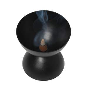 Porta Incienso Metálico Artesanal Decorativo con Recolector de Ceniza y Portavelas, Quemador Aromático Premium para el Hogar - Product Image 3