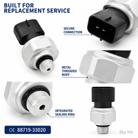 Capteur de pression de réfrigérant A/C 88719-33020, interrupteur de pression de climatisation compatible avec les véhicules Toyota, pièce de rechange