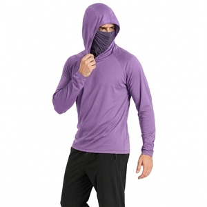 Haut de pêche anti-UV à manches longues avec protection faciale, respirant et à séchage rapide pour activités de plein air - Product Image 4