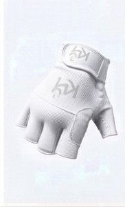 Gants d'entraînement KL4 en PU à demi-doigts, durables, rembourrés, avec sangle de poignet réglable, pour la boxe, toutes saisons - Product Image 3