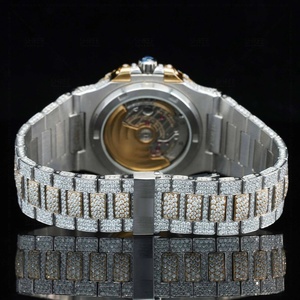 Reloj de Lujo para Hombre, con Caja de Acero Inoxidable, Diseño Moderno, con Moissanita y Cuarzo, Ideal para Negocios y Uso Casual, Directo de Fábrica - Product Image 2