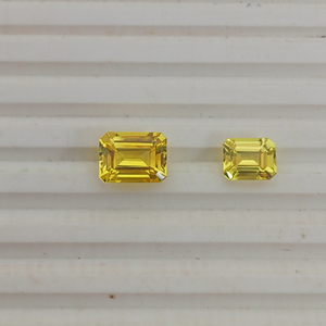 พลอยแซฟไฟร์สีเหลืองคุณภาพสูงที่เพาะเลี้ยงในห้องปฏิบัติการ รูปทรงหลากหลาย ตัดตามสั่ง ความใสสูง สำหรับทำเครื่องประดับ งานฝีมือ - Product Image 3