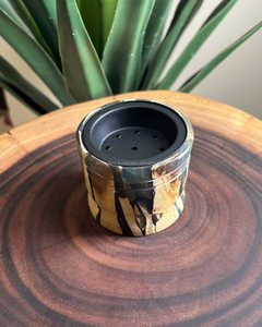 Quemador de resina y madera natural hecho a mano de fusión de lujo para decoración del hogar árabe y rituales de fragancia - Product Image 1