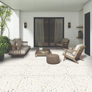 กระเบื้องปูพื้นและผนังลายเทอร์ราซโซ่สีครีม ขนาด 60x120 ซม. แบบโมเดิร์น ผิวแกะสลัก ป้องกันการลื่น สำหรับใช้ในวิลล่าและห้างสรรพสินค้า หนา 8.5 มม. สำหรับภายนอกอาคาร - Product Image 6