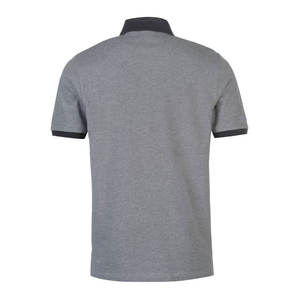 Nueva Camiseta Polo de Punto Grueso para Hombre, 100% Algodón, con Patrón Sólido, Manga Corta, Diseño Comprimido, Cómoda - Product Image 4