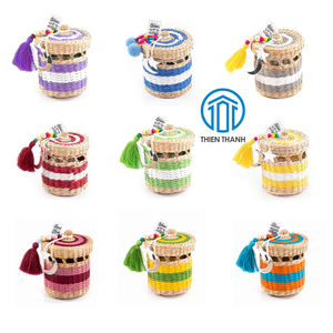 Full accessories Ramadan Seagrass <b>Gift</b> <b>Box</b> for Kids & Family Handmade Gergean Festival Hamper for <b>Eid</b> Mubarak OEM ODM - Product Image 1
