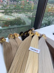 High Quality 100% Raw Virgin Vietnamese Human K-tip Super Double Drawn Soft Silky Smooth <b>Tangle</b>-Free Natural Shine Factory - Product Image 2