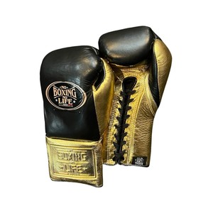 Guantes de Boxeo con Cordones y Estampado Canelo 'No Boxing No Life', Guantes de Boxeo Hechos a Mano al por Mayor, de Cuero Vacuno Genuino - Product Image 4