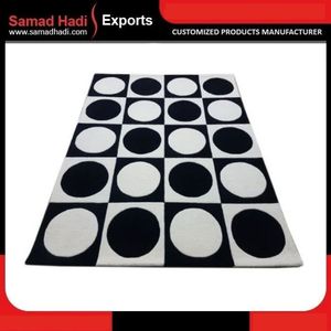 Tapis de sol moderne abstrait fait main en laine tuftée, dernier design, tapis artisanal brodé, prix bas, pour salle de prière, directement de l'usine - Product Image 5