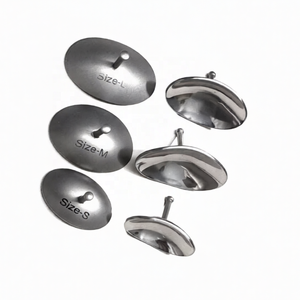 Protectores Oculares Quirúrgicos de Acero Inoxidable para Blefaroplastia Manual, Kit de Seis Pares (Pequeño, Grande, Extra Grande) con Certificación CE para Clínicas - Product Image 1