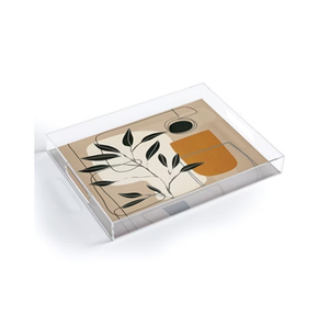 Plateau de service en acrylique pailleté, écologique, décorations de Noël scintillantes pour la maison et accessoires de table, prix de gros - Product Image 5