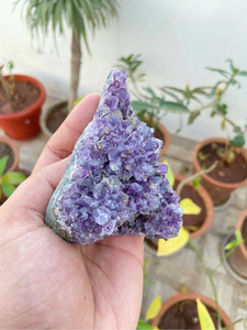 Amethyst Druzy <b>Cluster</b> | Natural Purple <b>Crystal</b> Geode Display | Mineral Specimen Home Decor & Gift - Product Image 3