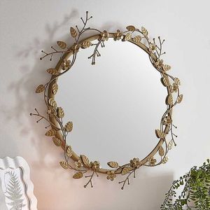 Espejo de pared decorativo de metal para decoración de interiores de salas de estar de lujo y accesorios de estilo moderno para el hogar - Product Image 6