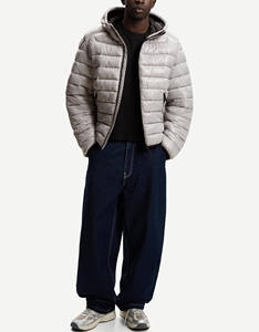Men Shiny Hooded Puffer <b>Jacket</b> <b>Waterproof</b> and <b>Padded</b> Design Winter <b>Jacket</b> for Men Lightweight & Warm Perfect for Outdoor Wear - Product Image 3