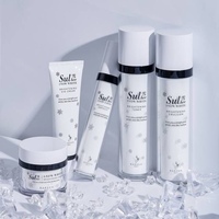 SULHEE Coffret de Soins 5 Étapes à la Niacinamide, Vitamine C et Acide Hyaluronique, Sérums et Crèmes à Base de Plantes pour Tous Types de Peaux, Produits de Soin pour Hommes