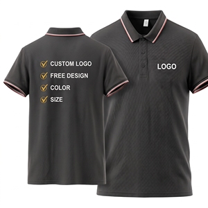 เสื้อโปโลพร้อมตัวเลือกการปรับแต่งแบบเต็มรูปแบบ ผ้าเจอร์ซีย์คอตตอน PK เหมาะสำหรับฤดูร้อน เสื้อโปโลผู้ชายเนื้อผ้าบางเบา ระบายอากาศได้ดี - Product Image 4